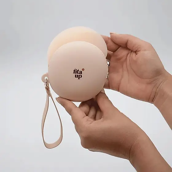 Case Protetor De Silicone 8cm Para Protetores Seios Fita Up agora é Toda Up