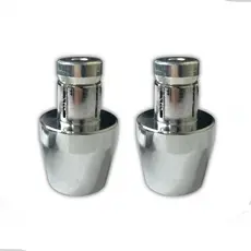 Par De Peso Pezinho De Guidao De Moto Pcx 150 Cromado + Bucha Autofix