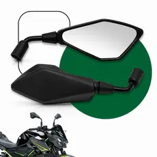 Retrovisor Kawasaki Z400 Rosca Honda Yamaha Cg Titan Start Xre Haste Média Par