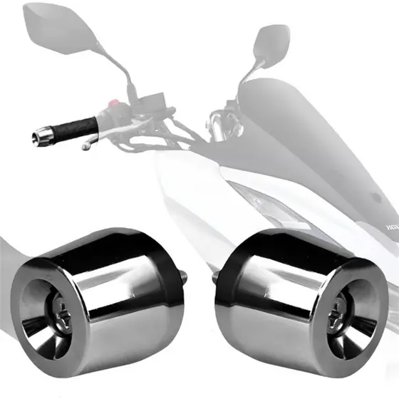 Par Peso De Guidao Pezinho Pcx 150 Titan Cromado Universal