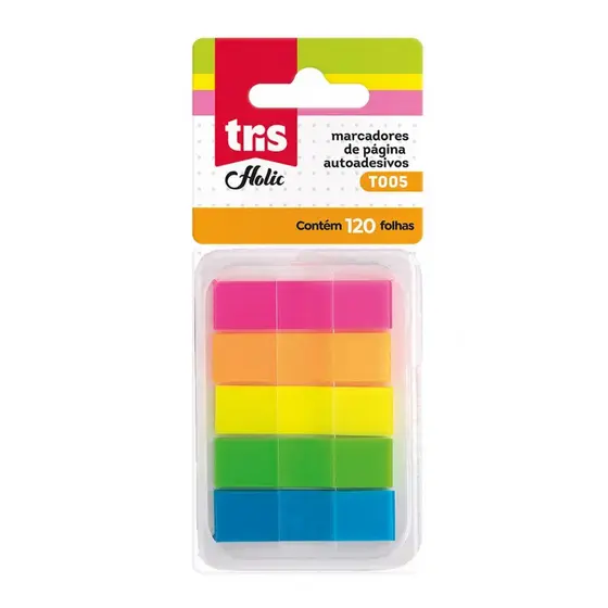 Marcador Página Autoadesivo Holic  Colors  Cartela 120 un - Tris