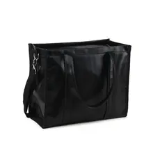 Bolsa Tote Midi com Alça Preta