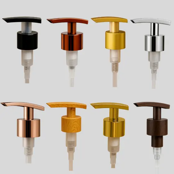 Kit 2 Válvulas Super Luxo Pump  28/410 com Trava Para Saboneteira e Frascos Decorativos