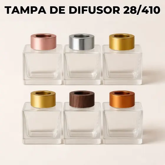 1 Ou 2 Tampas Luxo Para Difusor 28/410 Plástico ABS Com Furo Para Aromatizador De Ambiente