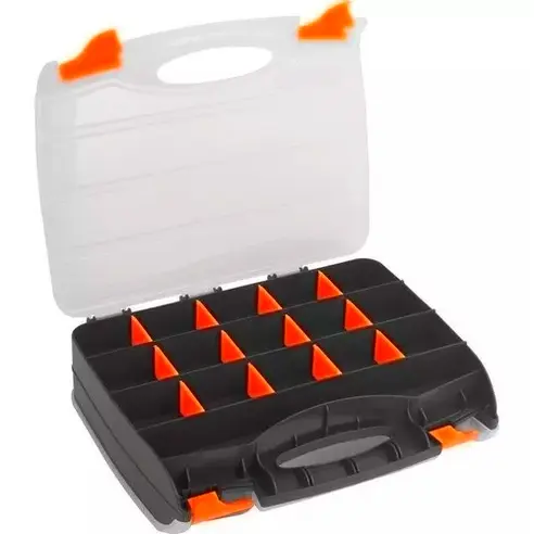 Maleta Organizadora Plástico Parafusos até 5kg Transparente