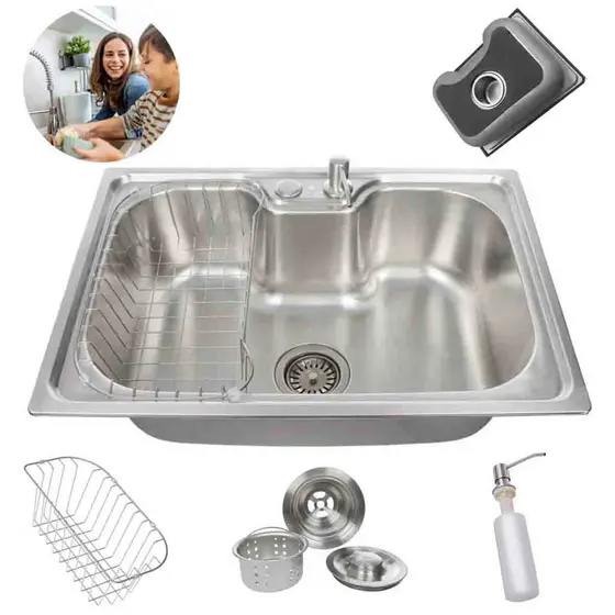 Cuba de Cozinha Gourmet 50x40cm Inox 304 – Design Premium