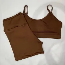 Conjunto de academia Caminhada Short e Top de Ginástica Look Fitness