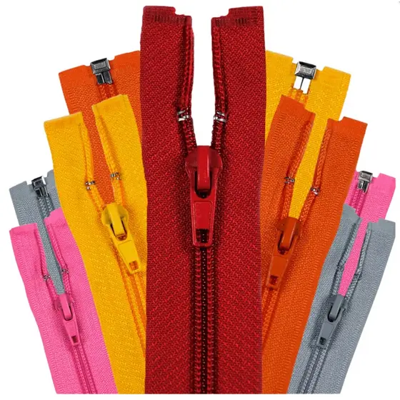 Ziper Destacavel Nylon n°5 - 50cm ou 55 cm  - Unidade