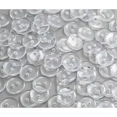 Botão de Camisa Tam 18 pct com 1000unds 11,43mm Transparente Fumê e Leitoso