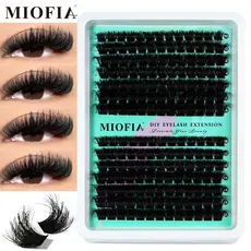 MIOFIA 10-18mm Cílios 3D mistos para iniciantes podem usar