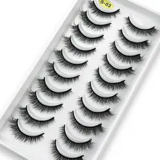 5 pares 10 pares de cílios postiços 3D macios naturais X01 X05 S03 S05 E08 H13 3 caixas mais desconto