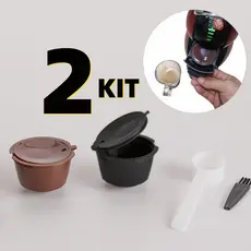2 Cápsula Café Reutilizável Dolce Gusto Recarregável Refrescante Efectivo Promoção