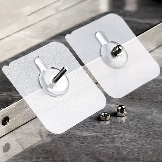 10 Kit 8Mm Gancho De Parede Adesivo Multiuso Para Pendurar Quadros UtensíLios De Cozinha Banheiros