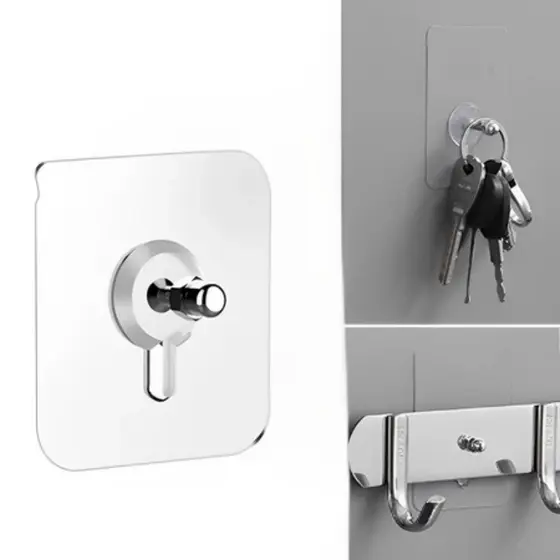 5 Kit 8Mm Gancho De Parede Adesivo Multiuso Para Pendurar Quadros UtensíLios De Cozinha Banheiros