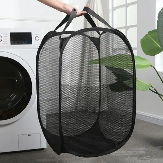1 Pcs Cesto de roupa/Pano de limpeza Brinquedos Cesta Organizador Organizador Ropa Cesto De Roupas Preto Promoção