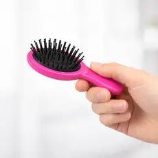 Mini Escova Almofadada Portátil para Massagem Ideal para Uso Diário Viagem Bolsa