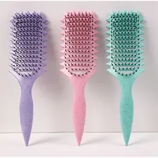 Lançamento Escova de cabelo Fitagem Flex Gringa Cabelo Cacheado Alta Definição 2A a 4C Escova de Finalização Flexível