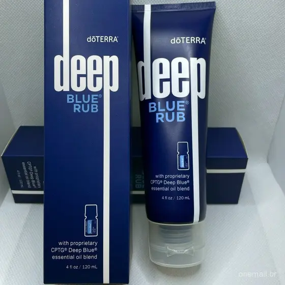 Doterra Dark Blue Rub 120ml Creme Calmante Para Aliviar Dores Musculares E Articulares Cuidados Com O Corpo