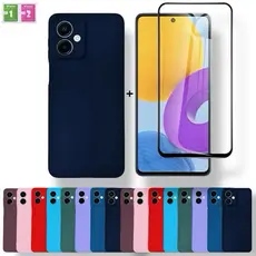 Kit Capa Para Samsung Galaxy A07 + Película De Cerâmica Capinha Aveludada