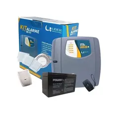 Kit Central Alarme Wifi 6 Sensor Mag 1 Infra Bateria Sirene