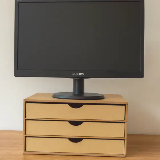 Suporte Organizador de Mesa com Gavetas Gaveteiro