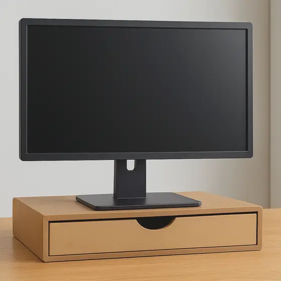 Gaveteiro Mesa Computador Escritório Com Gavetas Madeira