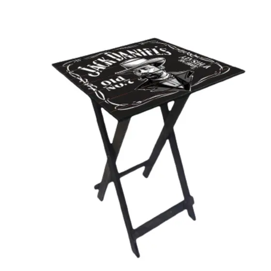 Mesa Dobrável em Madeira Quadrada  Conforto e Estilo para Reuniões  e Lazeres