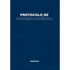 Livro Protocolo Correspondência 104 Folhas Azul Organização Registros Profissionais