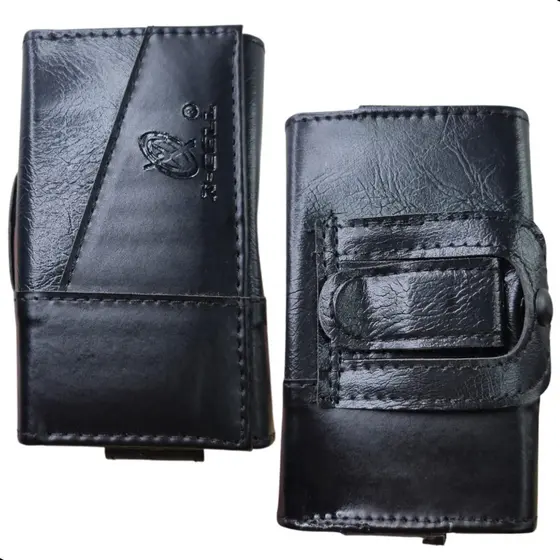 Capa Cinta Porta Celular Para Flip Vita Barra Suporte Couro Sintético Horizontal Preto