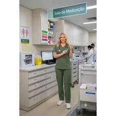 Pijama Cirúrgico Feminino Scrub Hospitalar Unissex Enfermagem Estetica Baba E Medico