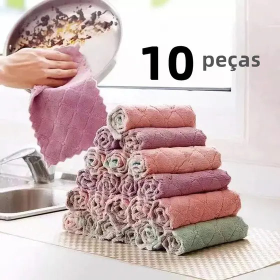 Pano De Limpeza Alta Qualidade Pano Super Absorvente Microfibra Para Toalha De Limpeza Doméstica Limpar De Cozinha