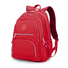 Mochila Escolar Feminina Juvenil Básica Bolsa Faculdade Reforçada Diversas Cores
