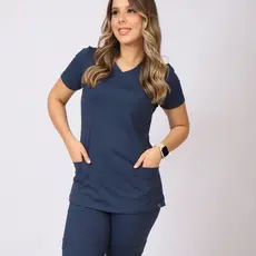 Conjunto Scrub Feminino Classic, Pijama Cirúrgico Uniforme Médico, Enfermagem, Saúde e Estética
