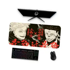 Mouse Pad Gamer Grande  Jujutsu Kaisen Gojo e Sukuna 1  90x40 80x40 60x40 70x30 45x40