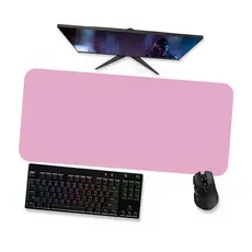 Mouse Pad Gamer Grande  Rosa Puro Liso  90x40 80x40 60x40 70x30 45x40