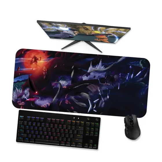 Mouse Pad Gamer Grande Naruto  Madara VS Hashirama 1 90x40 80x40 60x40 70x30 45x40