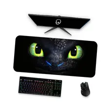 Mouse Pad Gamer Grande  Como treinar seu Dragão 3  90x40 80x40 60x40 70x30 45x40