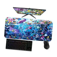 Mouse Pad Gamer Grande  POKEMON POKEMONS AQUÁTICOS 1  90x40 80x40 60x40 70x30 45x40