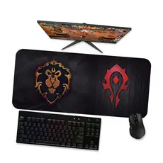 Mouse Pad Gamer Grande  Wow Horda E Aliança 1  90x40 80x40 60x40 70x30 45x40