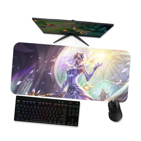 Mouse Pad Gamer Grande LoL  LUX ELEMENTALISTA 1  LoL 90x40 80x40 60x40 70x30 45x40