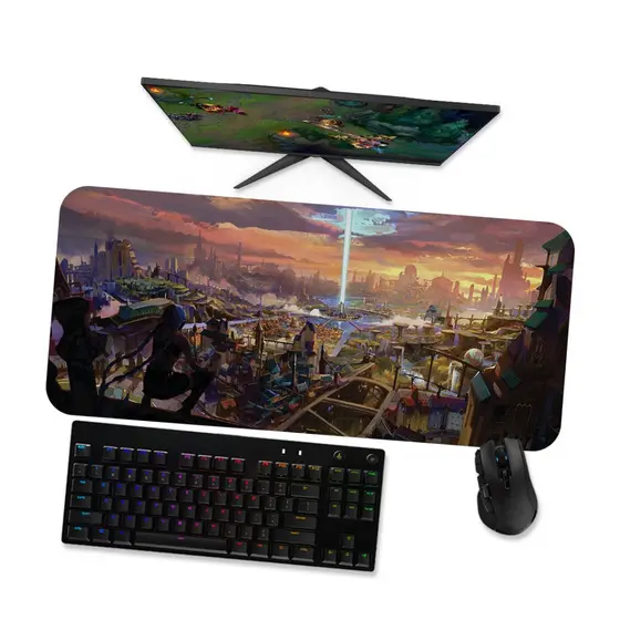 Mouse Pad Gamer Grande LoL Arcane Jinx Pitlover 1  LoL 90x40 80x40 60x40 70x30 45x40