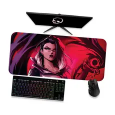 Mouse Pad Gamer Grande Valorant Fade 2 90x40 80x40 60x40 70x30 45x40