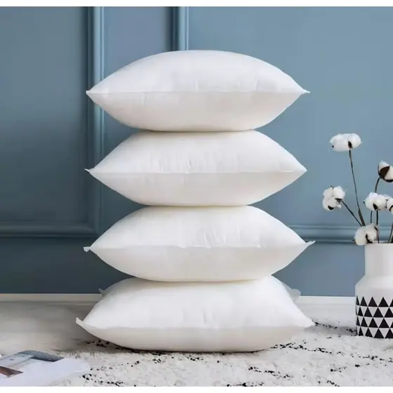 Almofada 40x40 com Enchimento em Flocos de Espuma Kit 2 ou 4 Unidades