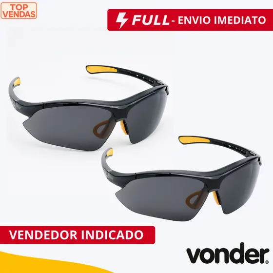 Óculos De Segurança Trabalho Epi Vonder Anti Risco Modelo Boxer Proteção