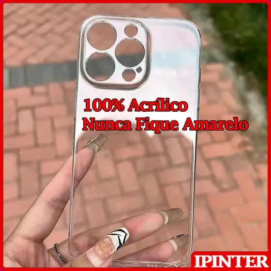 100 % Capa De Casca De Ovo Acrílica Extra Fina Para iPhone Air 17 16 15 14 13 12 11 Pro Max 14 15 16 Plus 12 13 Mini