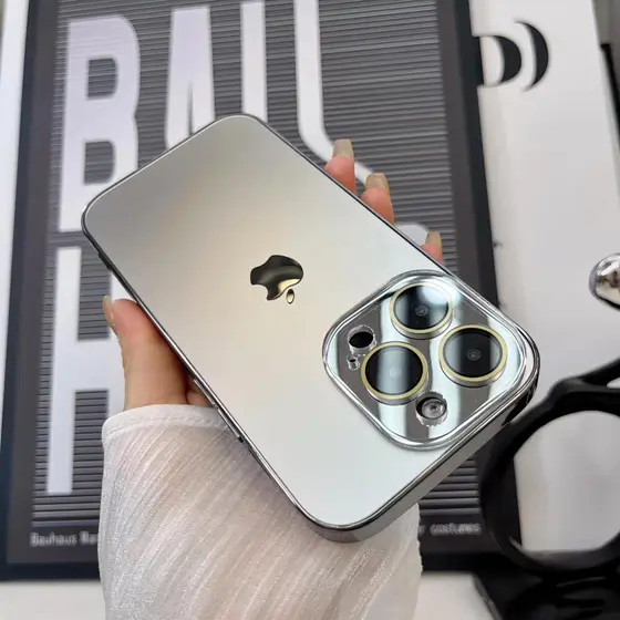 Capa De Vidro Fosco AG Luxuosa Para iPhone Air 17 16 15 14 13 12 11 Pro Max Proteção De Lente De Câmera