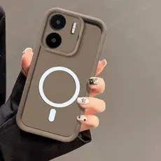 Xiaomi Redmi 13C 4G/POCO C65 4G Caixa De Alta Qualidade Moda Colorida TPU Silicone Carregamento Magnético Sem Fio Protetora Total