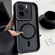 Para Redmi NOTE 14 4G 5G Colorido TPU Silicone Capa À Prova De Choque Fundas Coque Com Adesivo Magnético