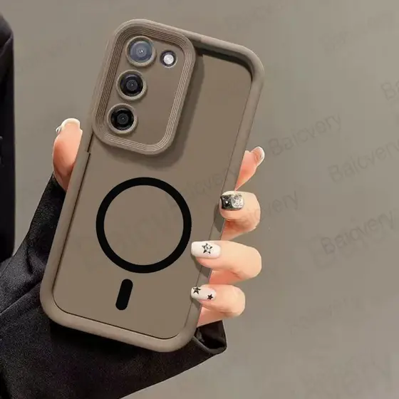 Para OPPO A5 5G 2025 Tampa Protetora Da Lente Borda À Prova De Choque Com Adesivo Magnético