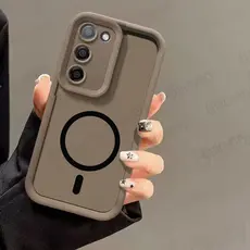 Para OPPO A5 5G 2025 Tampa Protetora Da Lente Borda À Prova De Choque Com Adesivo Magnético